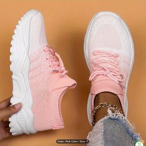 Women's Pink Athletic Sneakers